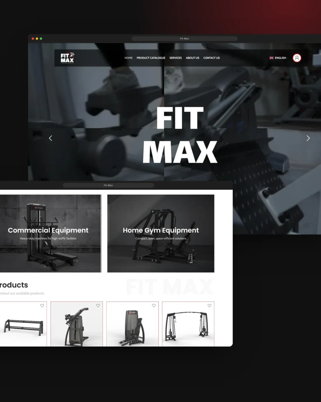 Fit Max website — designed and developed by Lynked