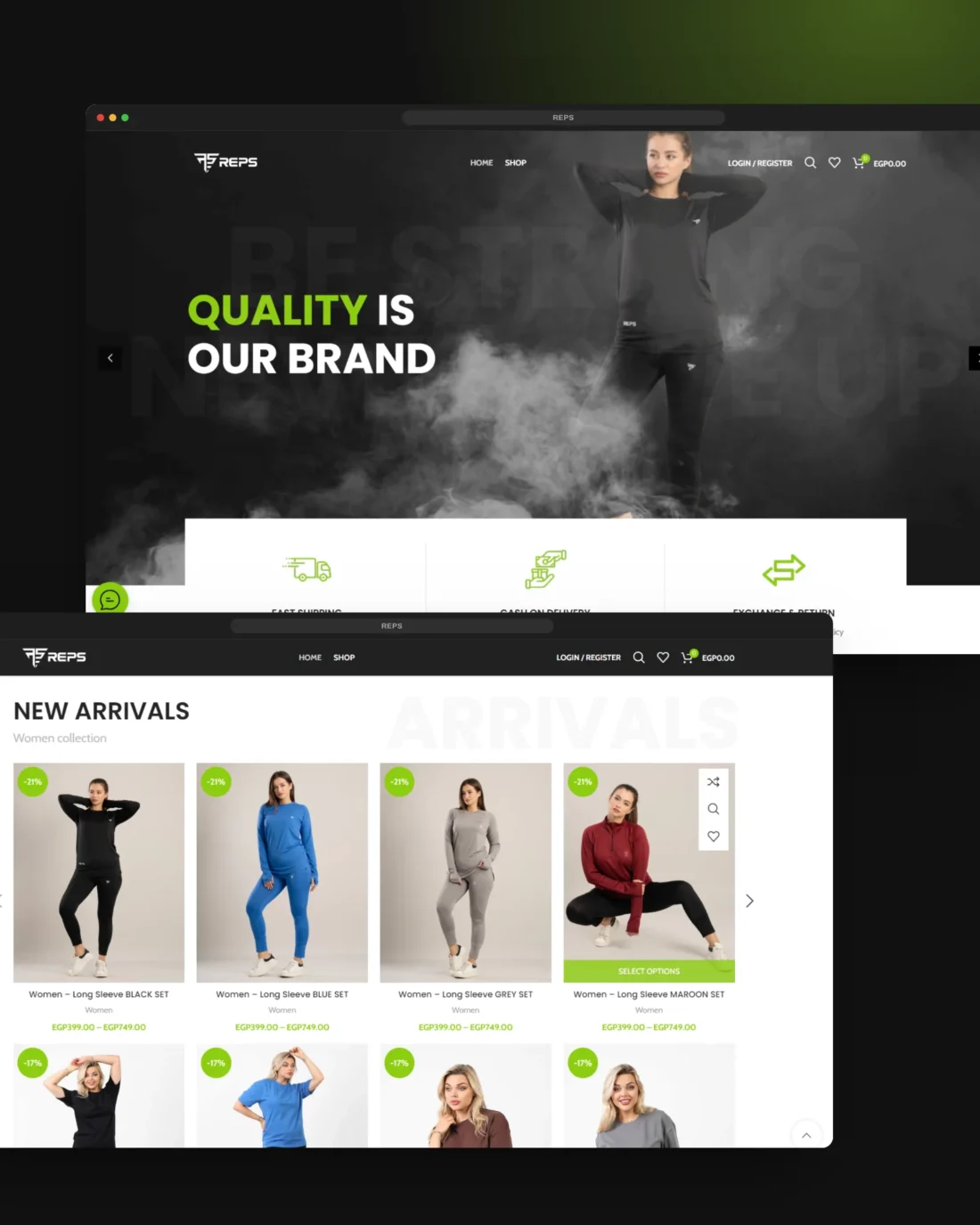 REPS — Website website — designed and developed by Lynked